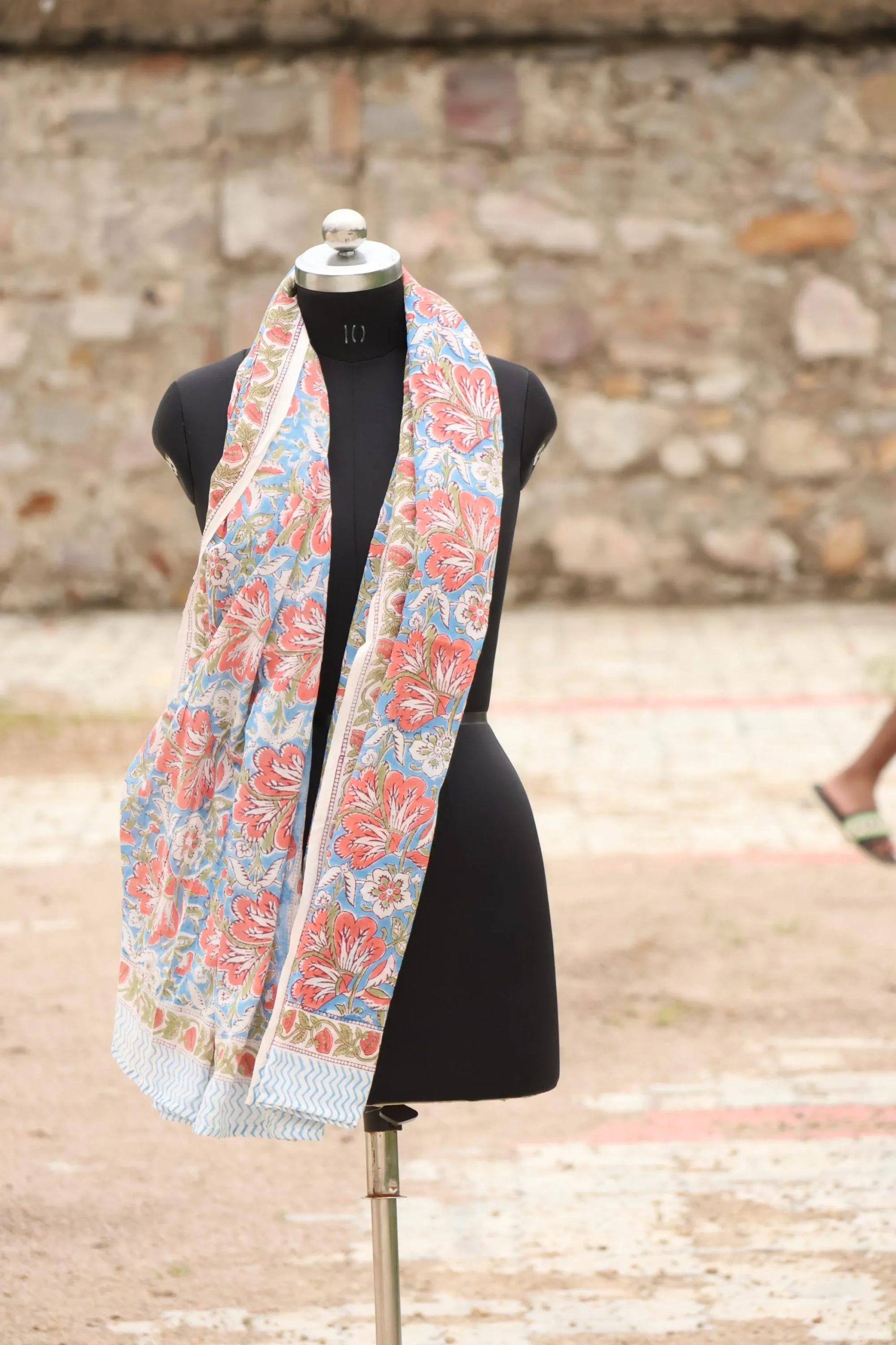 Women's pastel floral lightweight handmade beach dress - Image 5